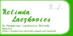 melinda laczkovics business card
